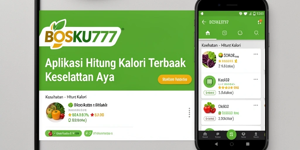 Antarmuka menarik dengan fitur Hitung Kalori yang memudahkan pengguna.