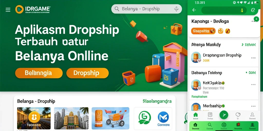 Antarmuka pengguna IDRGAME yang intuitif dan menarik.