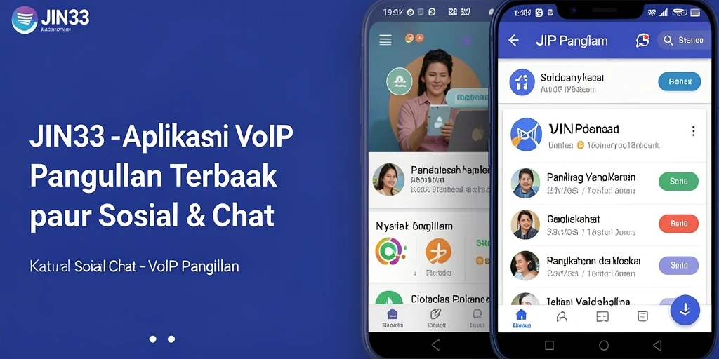 Antarmuka JIN33 yang modern dan intuitif untuk VoIP Panggilan.