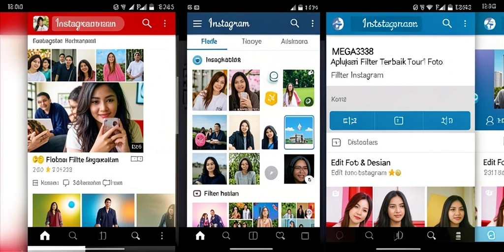 Antarmuka MEGA338 yang ramah pengguna dengan banyak pilihan filter.