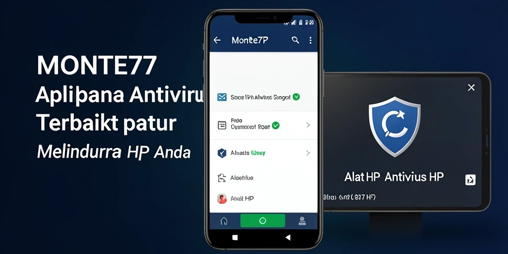 Tampilan antarmuka aplikasi MONTE77 yang intuitif dan fungsional.