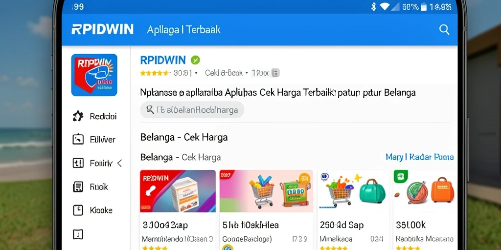 Antarmuka RPIDWIN menampilkan fungsi Cek Harga dengan jelas dan mudah dipahami.